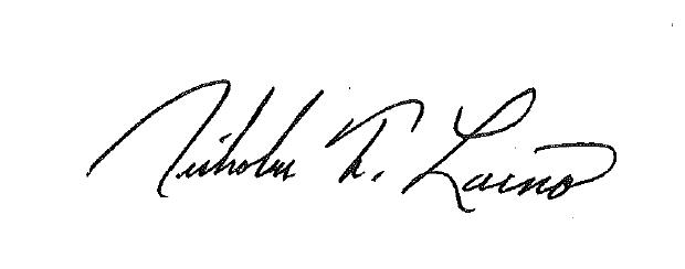 Presidents Signature